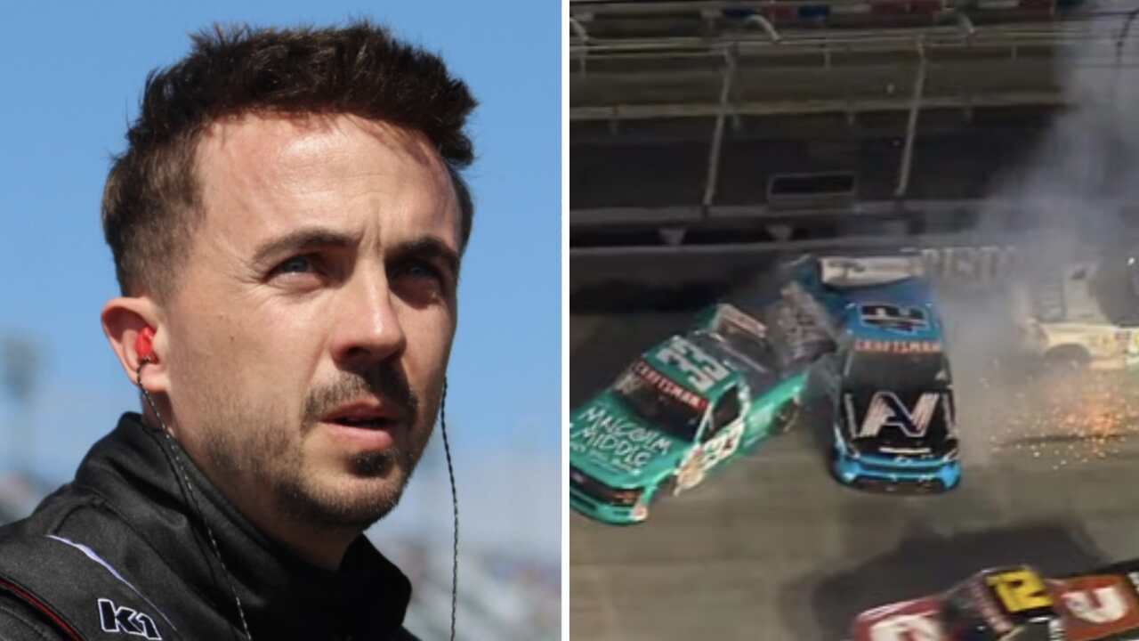 Frankie Muniz choca su auto en carrera de NASCAR y revela discusión con un rival