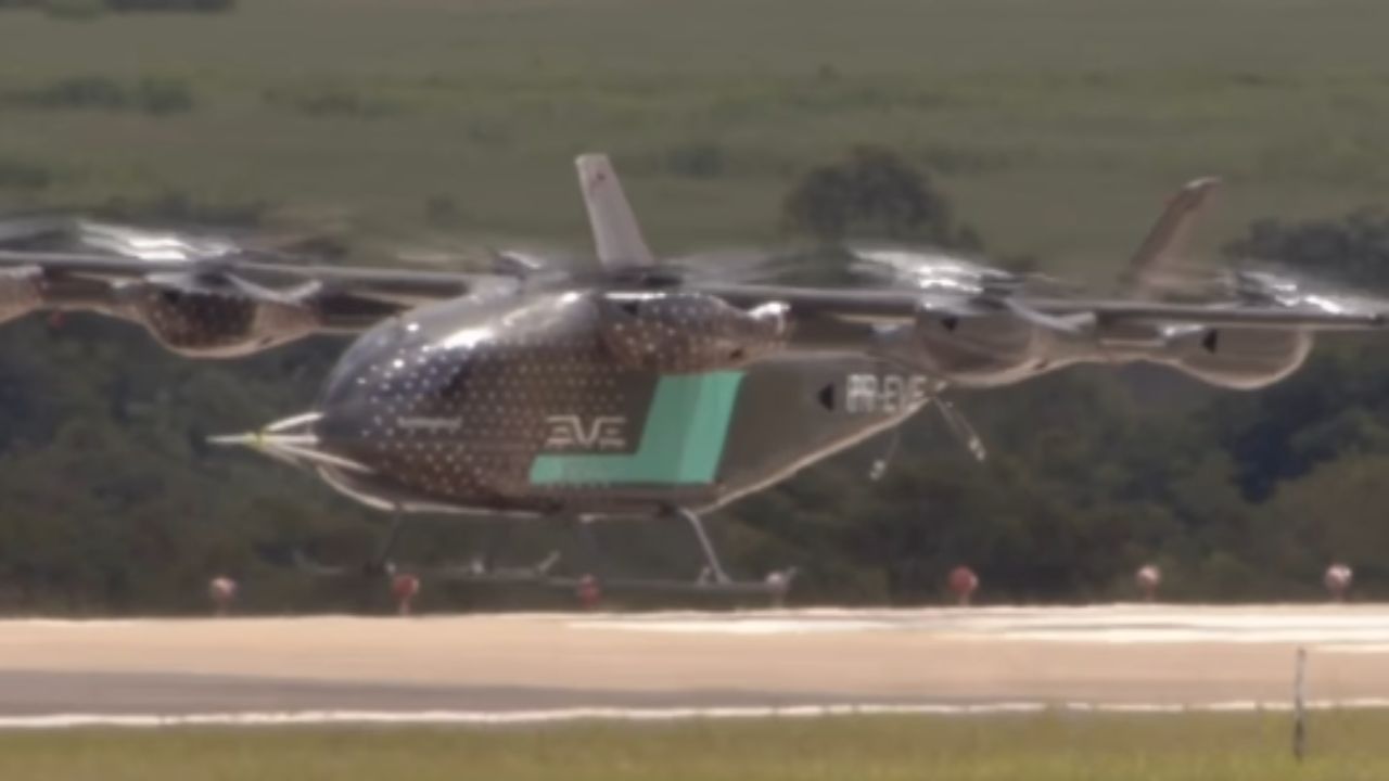 Brasiliansk flyvende bil fra Eve Air Mobility gennemfører 50 testflyvninger