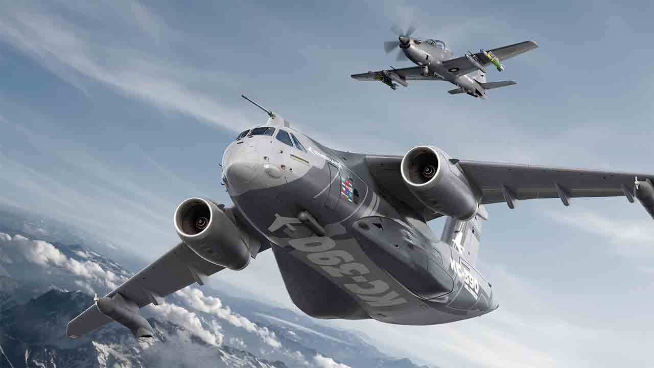 Embraer brings KC-390 Millennium and A-29 Super Tucano to FIDAE 2026 in Chile. Photo: Embraer