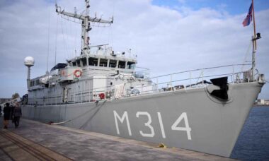 Navio anti-minas Makkum. Foto: Gabinete do Presidente da Ucrânia