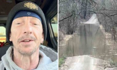 Entregador relata problema após se deparar com rua submersa no caminho: “Hoje não”