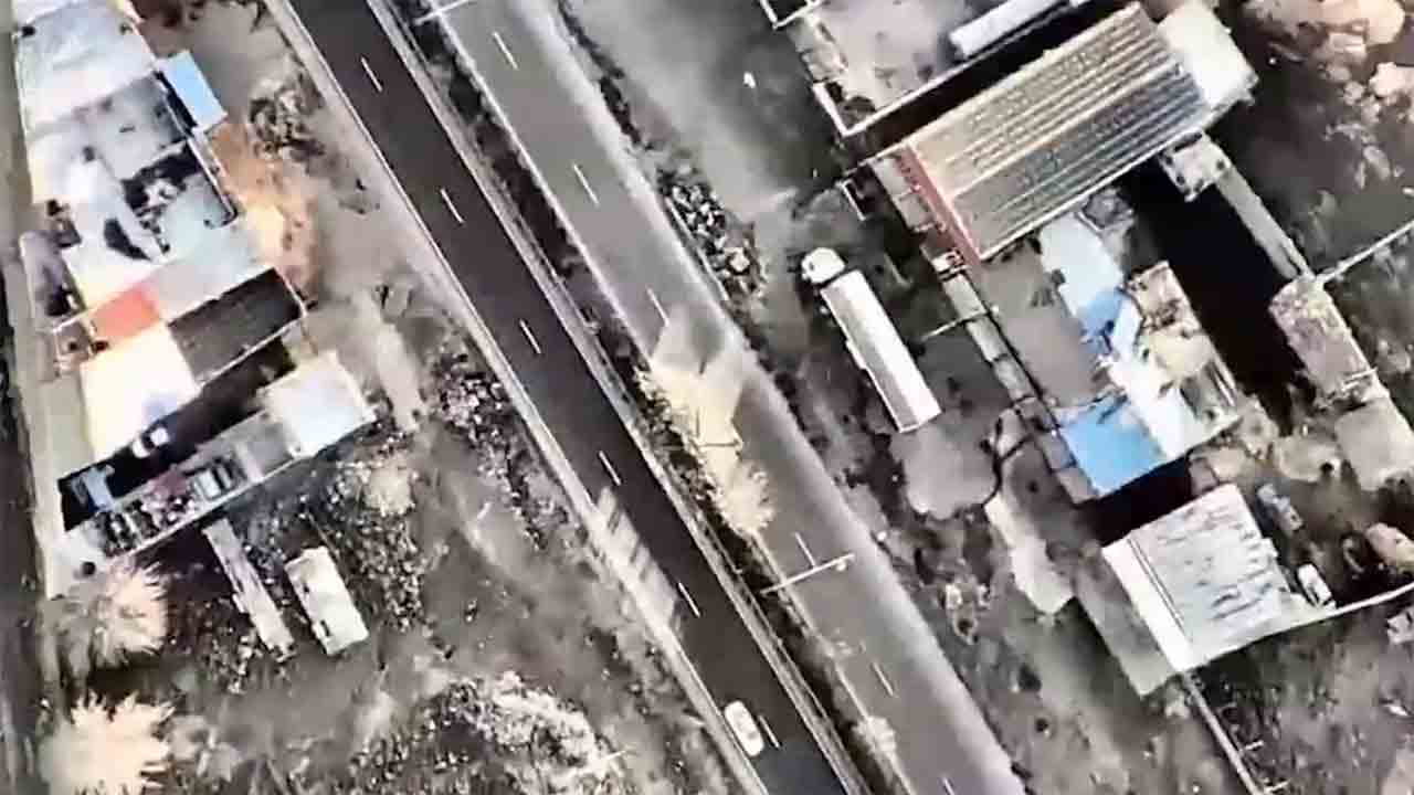 Israel Air Force strikes mobile ballistic missile launcher in the Tabriz region. Photo: IDF