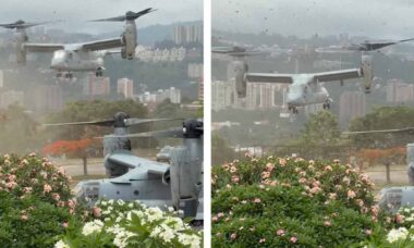 MV-22 Osprey. Foto: X @usembassyve