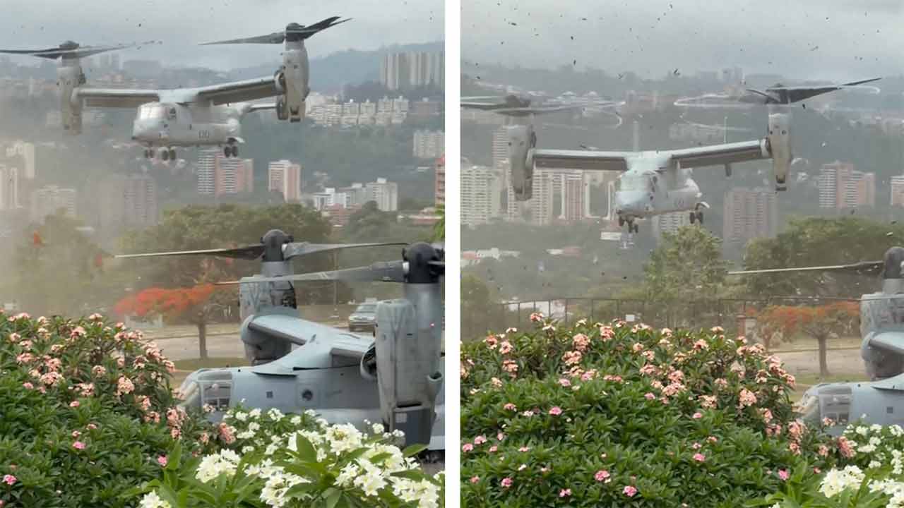 MV-22 Osprey. Foto: X @usembassyve