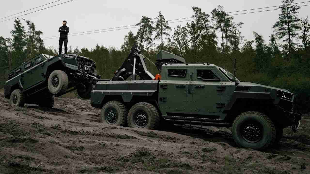 Ukraine unveils domestic 6x6 armored vehicle to recover vehicles in combat