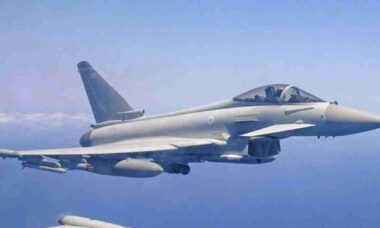 Força Aérea Real equipa caças Typhoon com mísseis anti-drone no Oriente Médio