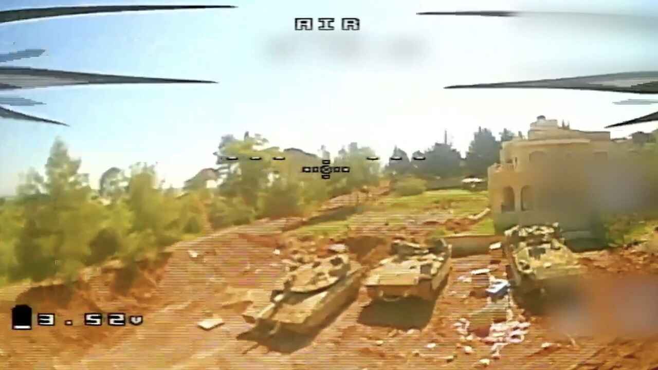 A Hezbollah FPV drónokat használ izraeli páncélozott járművek támadására Libanonban