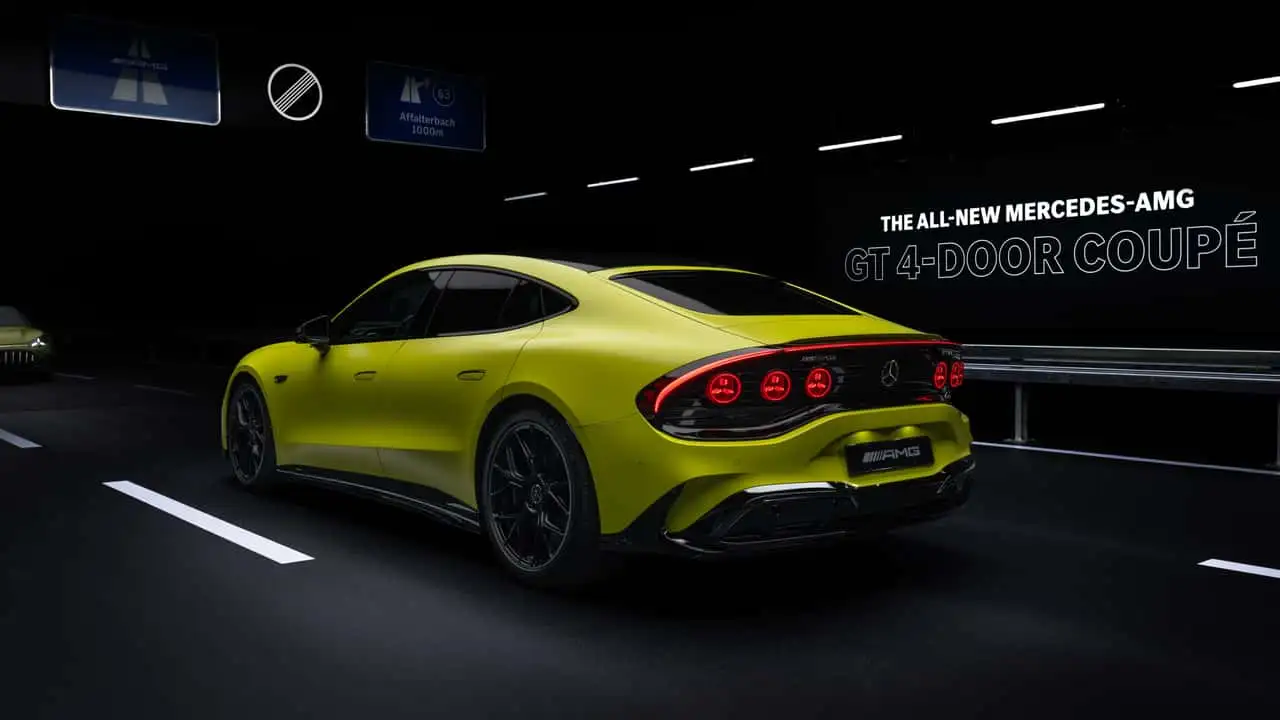 Mercedes-AMG、1,100馬力超の電動GT 4-Door Coupéを発表