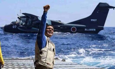 US-2 do Japão se junta aos exercícios Balikatan no Mar da China Meridional