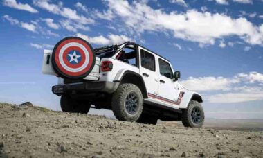 Jeep lança edição patriótica do Wrangler com visual do Capitão América