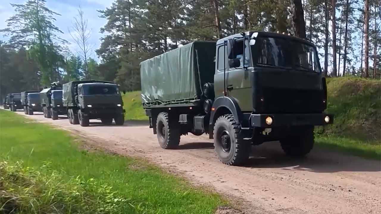 ロシア、ベラルーシのイスカンデルMシステム向けに核弾頭を送ったと主張。写真：Telegram @t.me/mod_russia