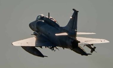 A-4 Fightinghawk . Foto: Fuerza Aérea Argentina