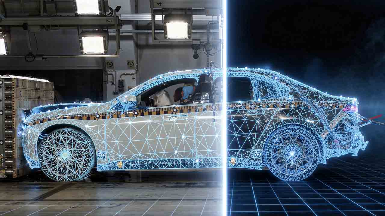 BMW usa inteligência artificial para analisar colisões antes dos testes reais. Foto: BMW 