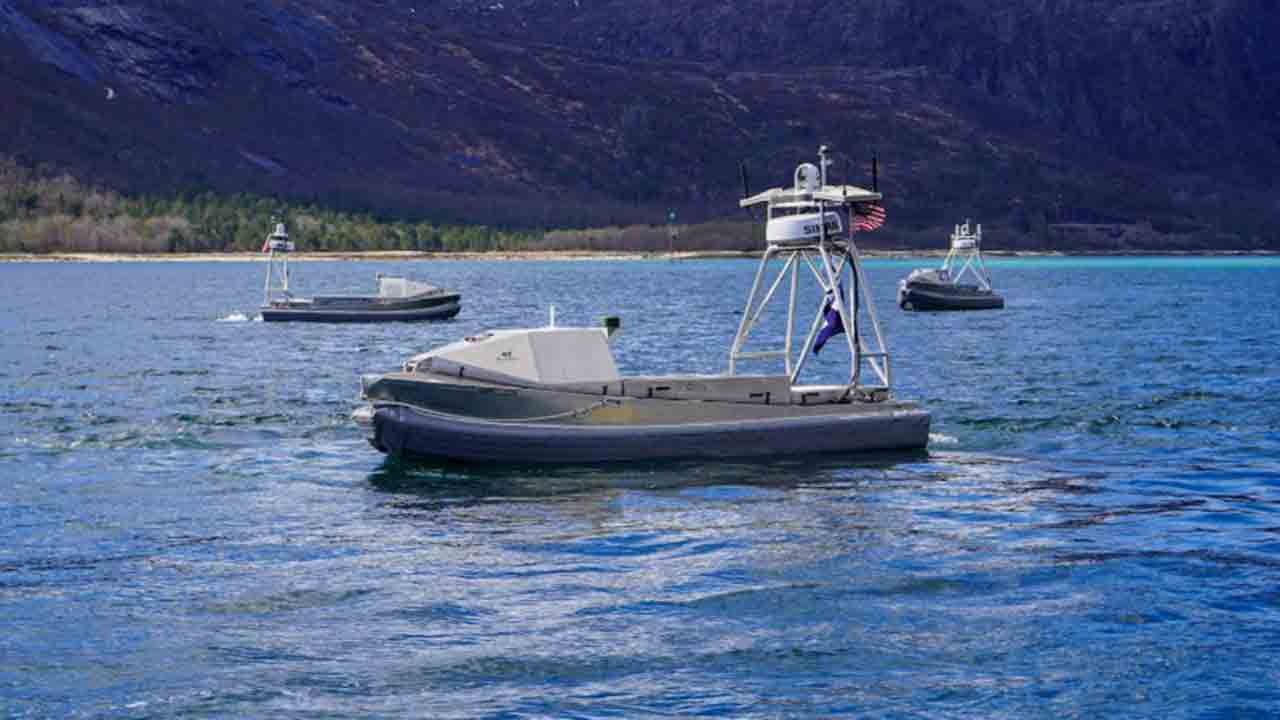 United States tests maritime drones and robots in military exercise in the Arctic. Photo: X @BlackSea_Tech