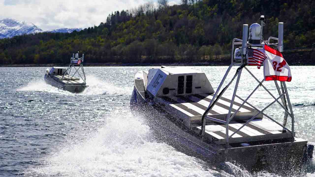 United States tests maritime drones and robots in military exercise in the Arctic. Photo: X @BlackSea_Tech