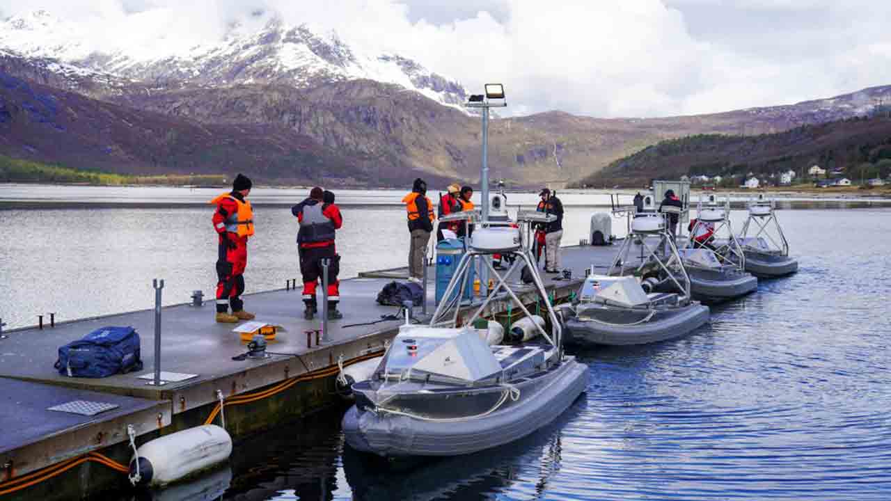 United States tests maritime drones and robots in military exercise in the Arctic. Photo: X @BlackSea_Tech