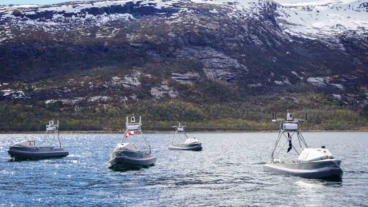 United States tests maritime drones and robots in military exercise in the Arctic. Photo: X @BlackSea_Tech