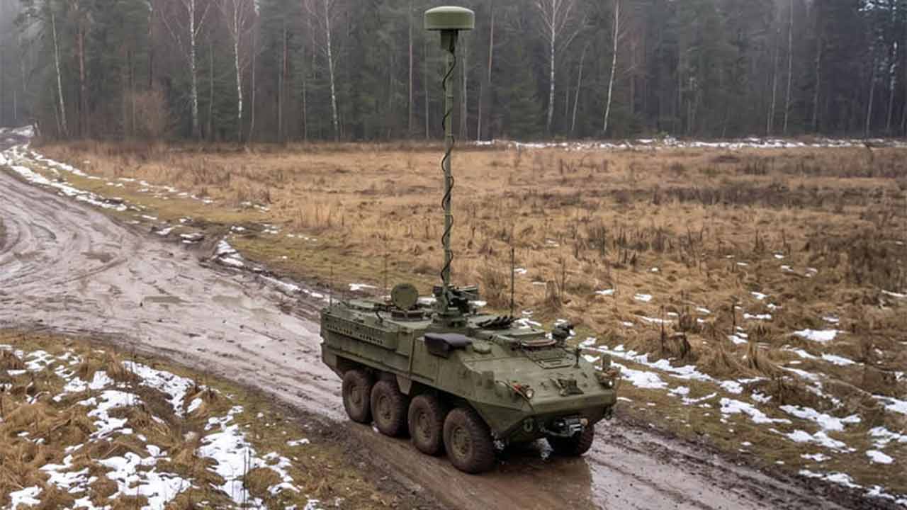 Leonardo revela sistema passivo de guerra eletrônica Guardian Vantage (X @LDO_Electronics)