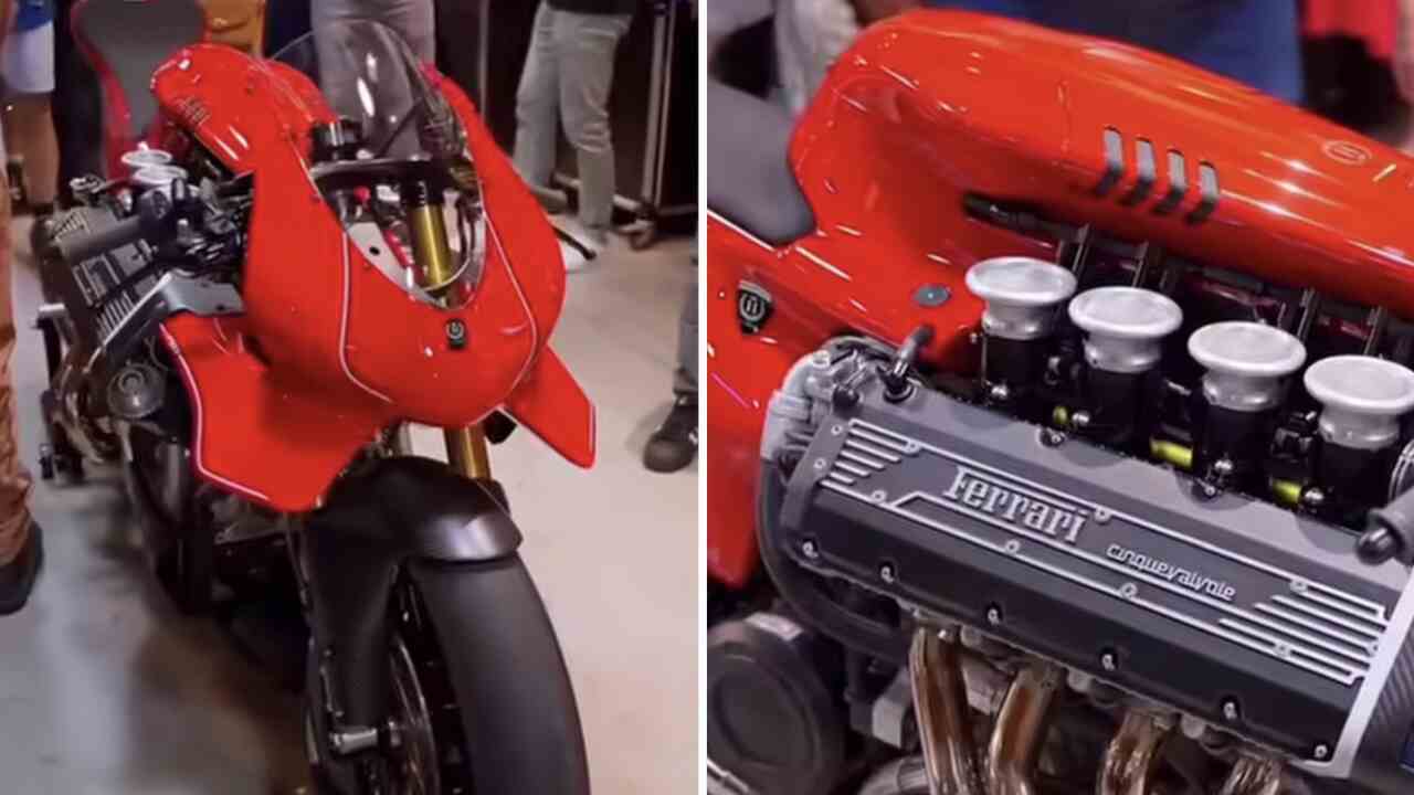 Motorcycle with Ferrari V8 engine sells for US$500,000