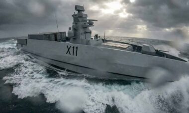 Navio de guerra autônomo LASV75. Foto: Navantia