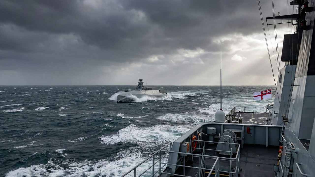 Autonomt krigsskip LASV75. Foto: Navantia