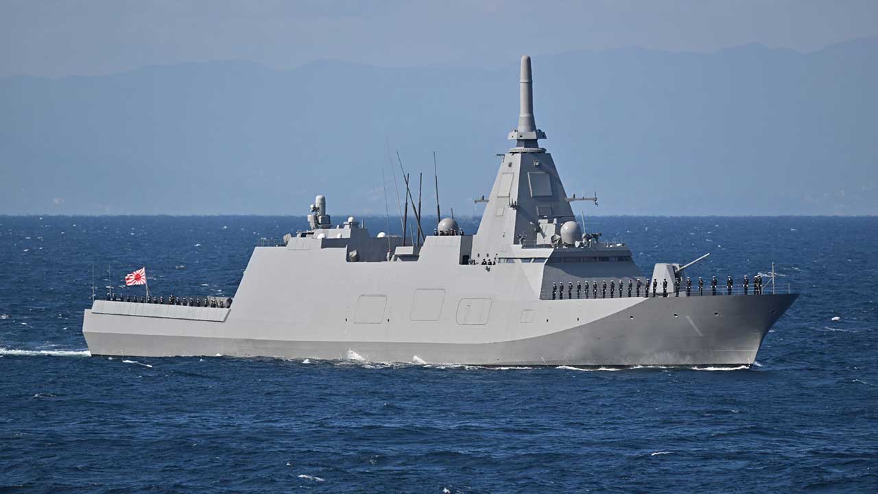 Mogami-klassefregat fra den japanske flåde. Foto: Wikimedia