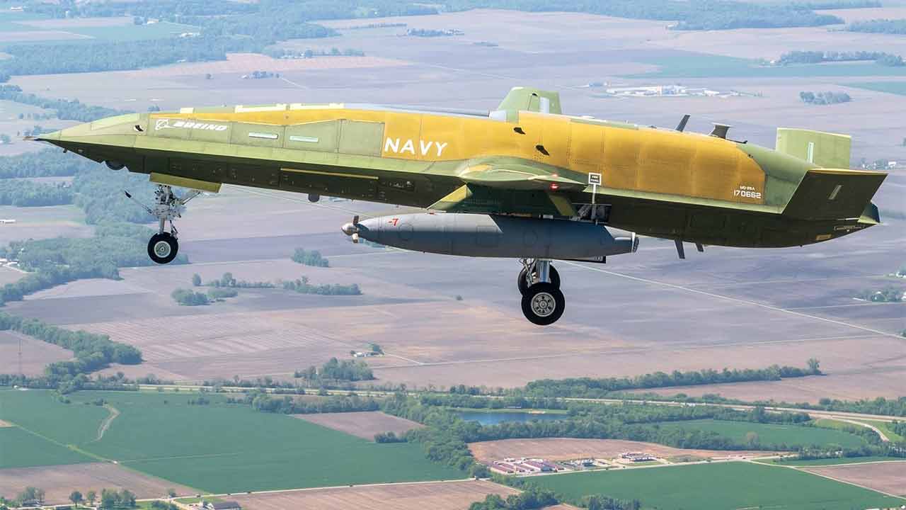Den amerikanske marinen godkjenner produksjonen av MQ-25A Stingray tankdrone (X @SECNAV)