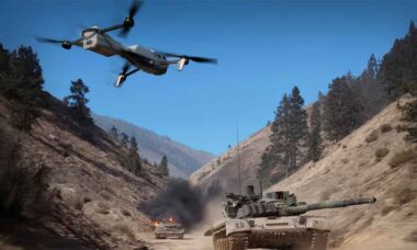 Teledyne FLIR moderniza o drone Rogue 1 Block 2 contra blindados e guerra eletrônica. Foto: Teledyne FLIR