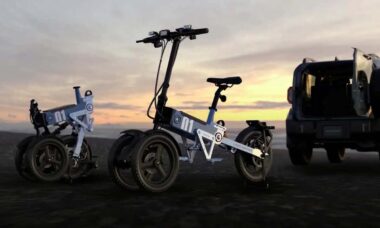 Toyota apresenta triciclo elétrico futurista com pegada aventureira