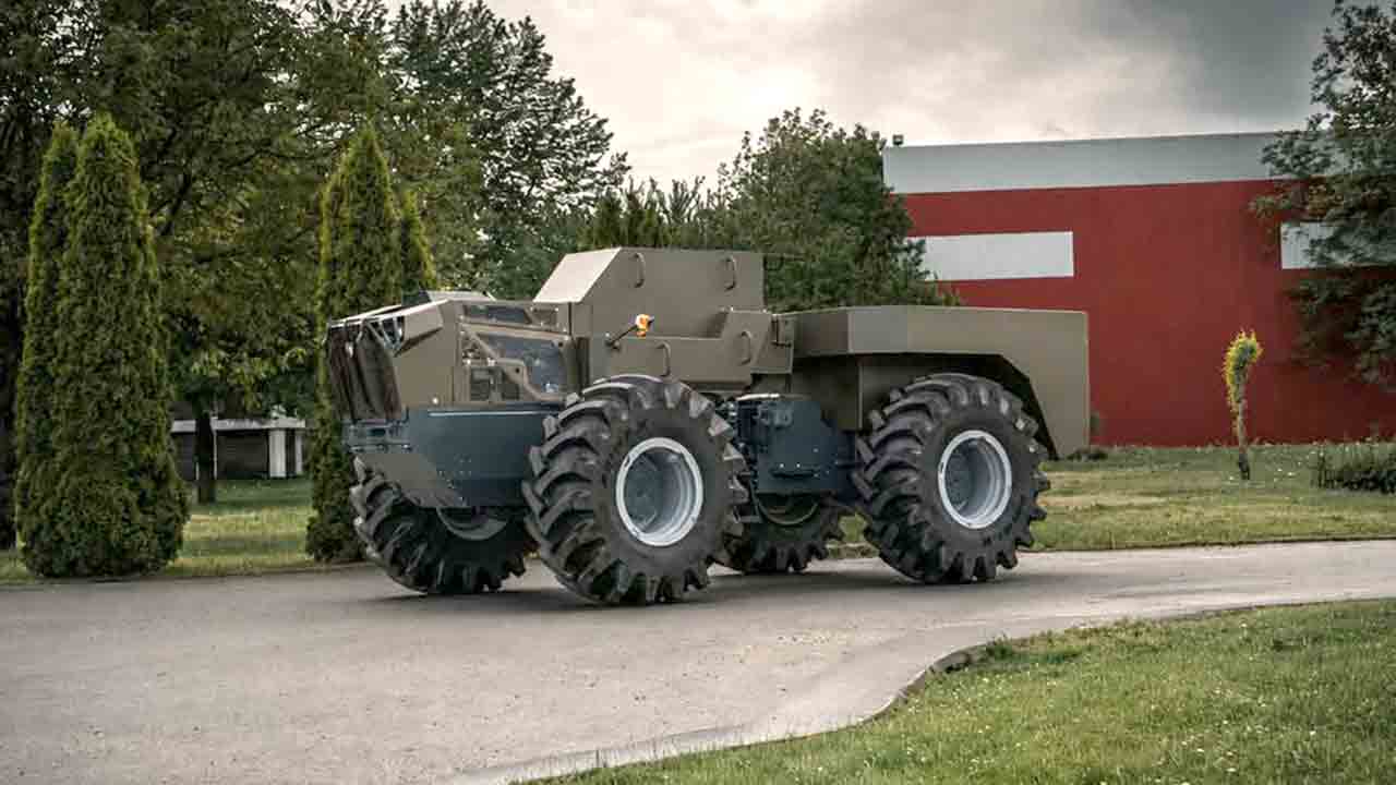 IRUM présente le drone terrestre IRON-690 pour des missions militaires autonomes (Instagram @irumsa)