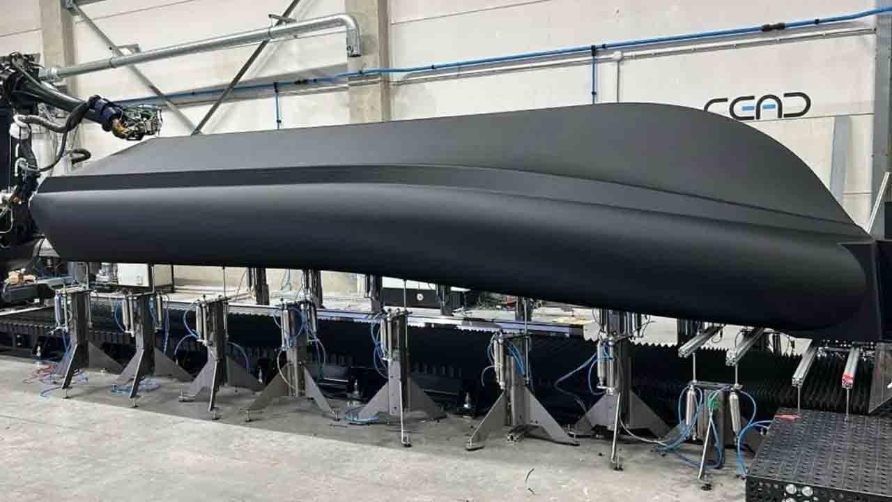 Une entreprise d’Hawaï développe un bateau militaire imprimé en 3D. Photo : LinkedIn @voltagevessels