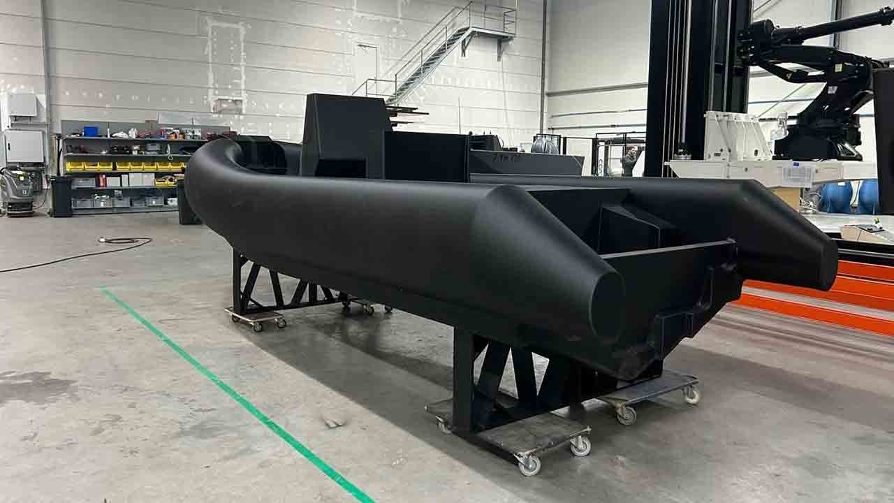 Une entreprise d’Hawaï développe un bateau militaire imprimé en 3D. Photo : LinkedIn @voltagevessels