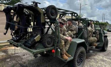 Exército dos EUA testa robô Wild Goose capaz de transportar até 150 kg em combate