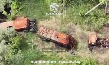 Drones ucranianos destroem veículo improvisado russo durante ofensiva em Kharkiv