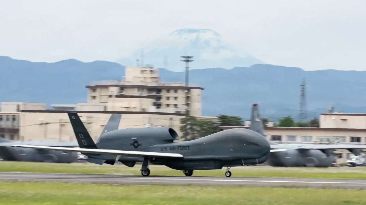 Força Aérea dos EUA reposiciona drones de vigilância Global Hawk para base japonesa
