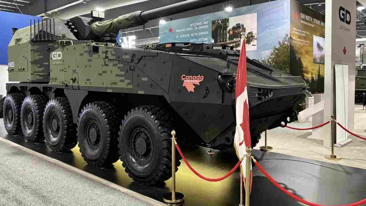 Canadá apresenta obuseiro autopropulsado Grizzly baseado na família LAV