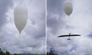 Exército dos EUA testa aeronave solar lançada por balão estratosférico