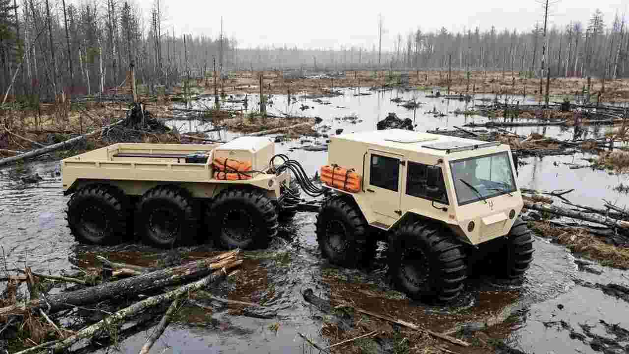 中国、31人を輸送可能な10×10水陸両用車を発表