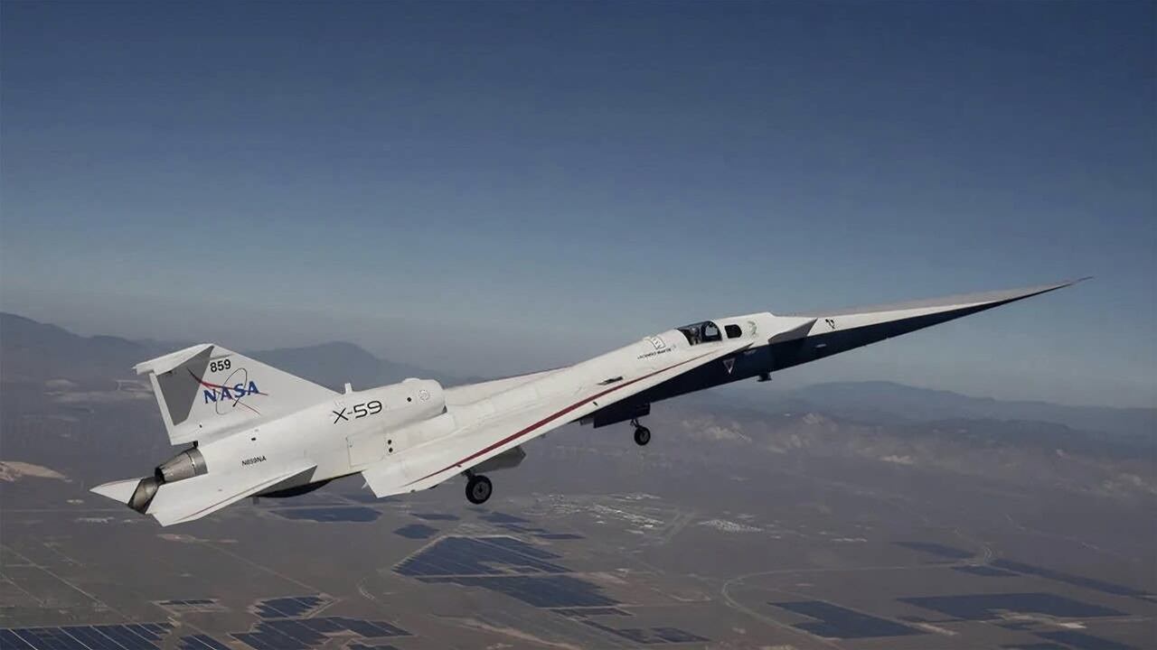 NASA realiza novo teste do X-59 em busca de voos supersônicos silenciosos