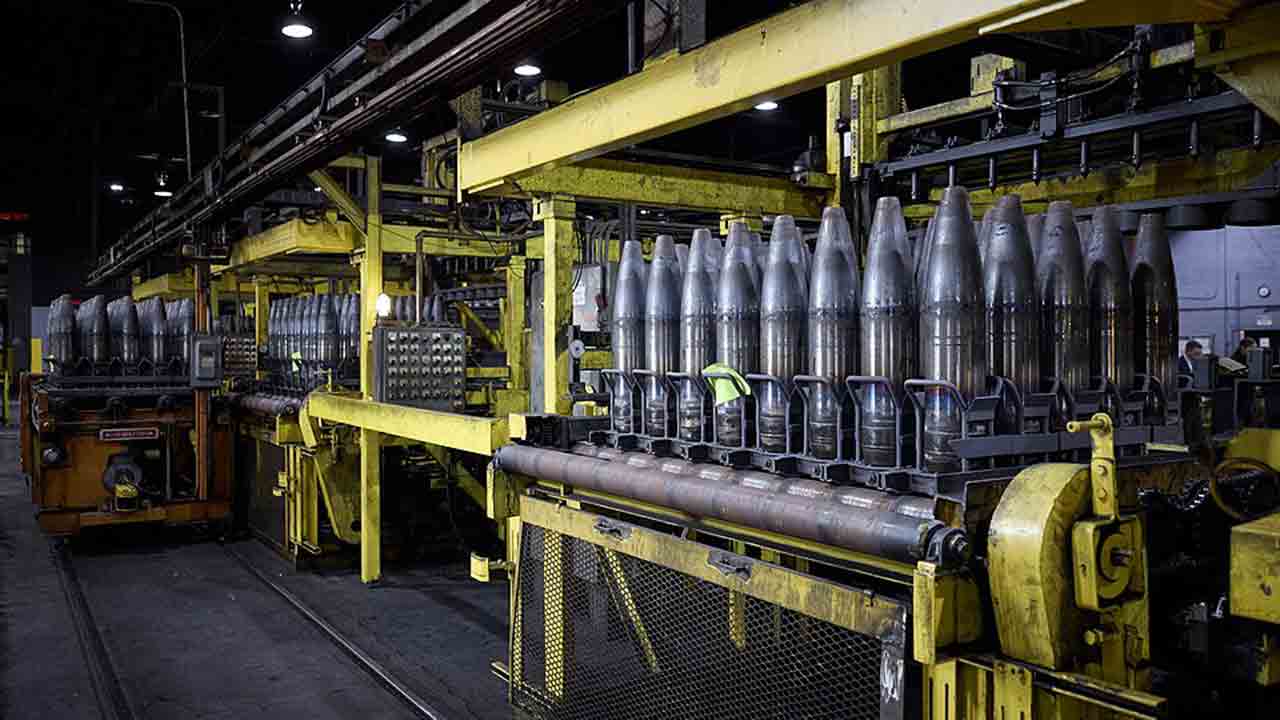 Scranton Army Ammunition Plant, where 155 mm ammunition is produced. Photo: Presidency of Ukraine