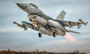 F-16AM Fighting Falcon da Força Aérea Ucraniana