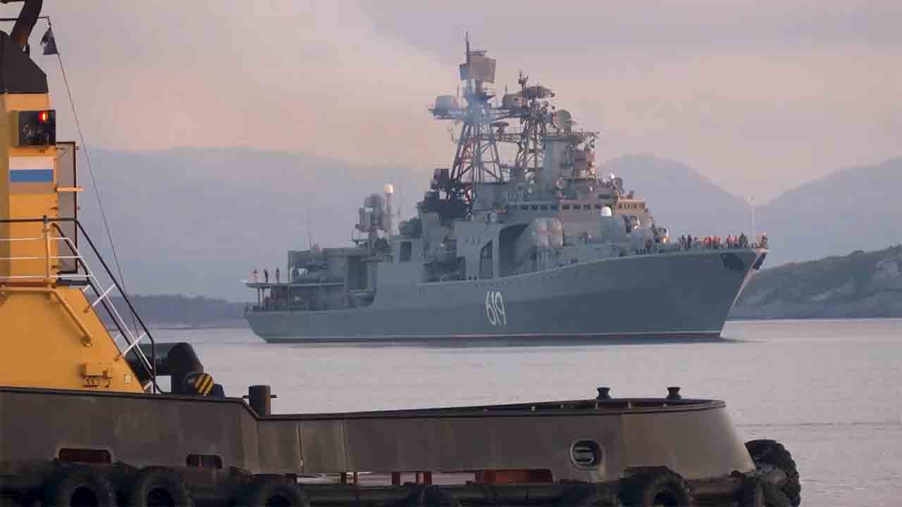 Destróier Severomorsk. Foto: Minsitério da Defesa da Rússia
