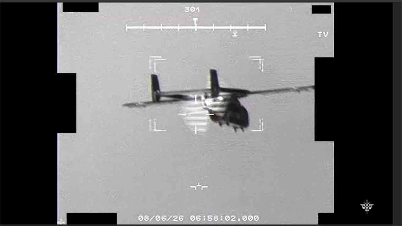 UAS shootdown in Latvia by Rafale fighters. Photo: X @NATO_AIRCOM