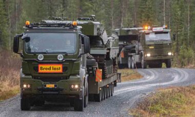 Veículos Scania do Exército da Noruega. Foto: Forsvarsmateriell