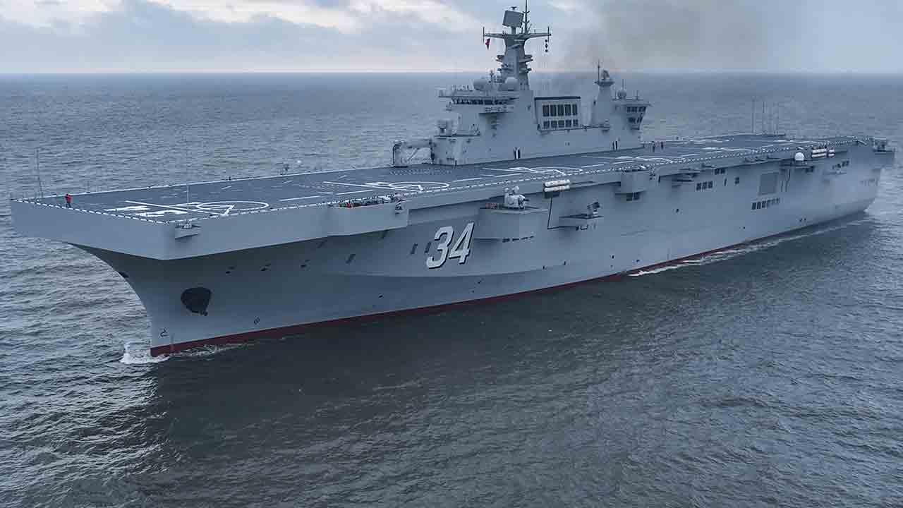 Type 075 amphibious assault ship. Photo: eng.chinamil.com.cn / Qiao Chenxi