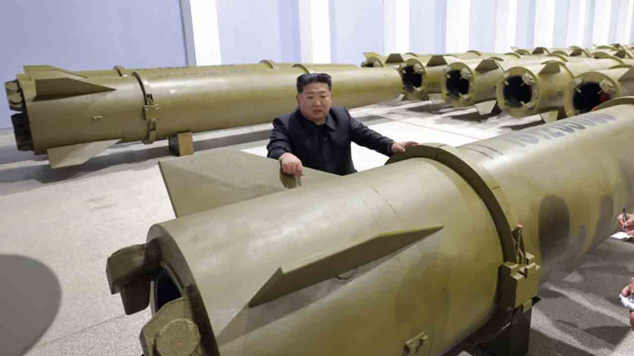 Kim Jong-un orders 2.5-fold increase in missile production in North Korea. Source and images: KCNA