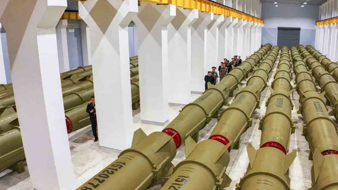 Kim Jong-un orders 2.5-fold increase in missile production in North Korea. Source and images: KCNA
