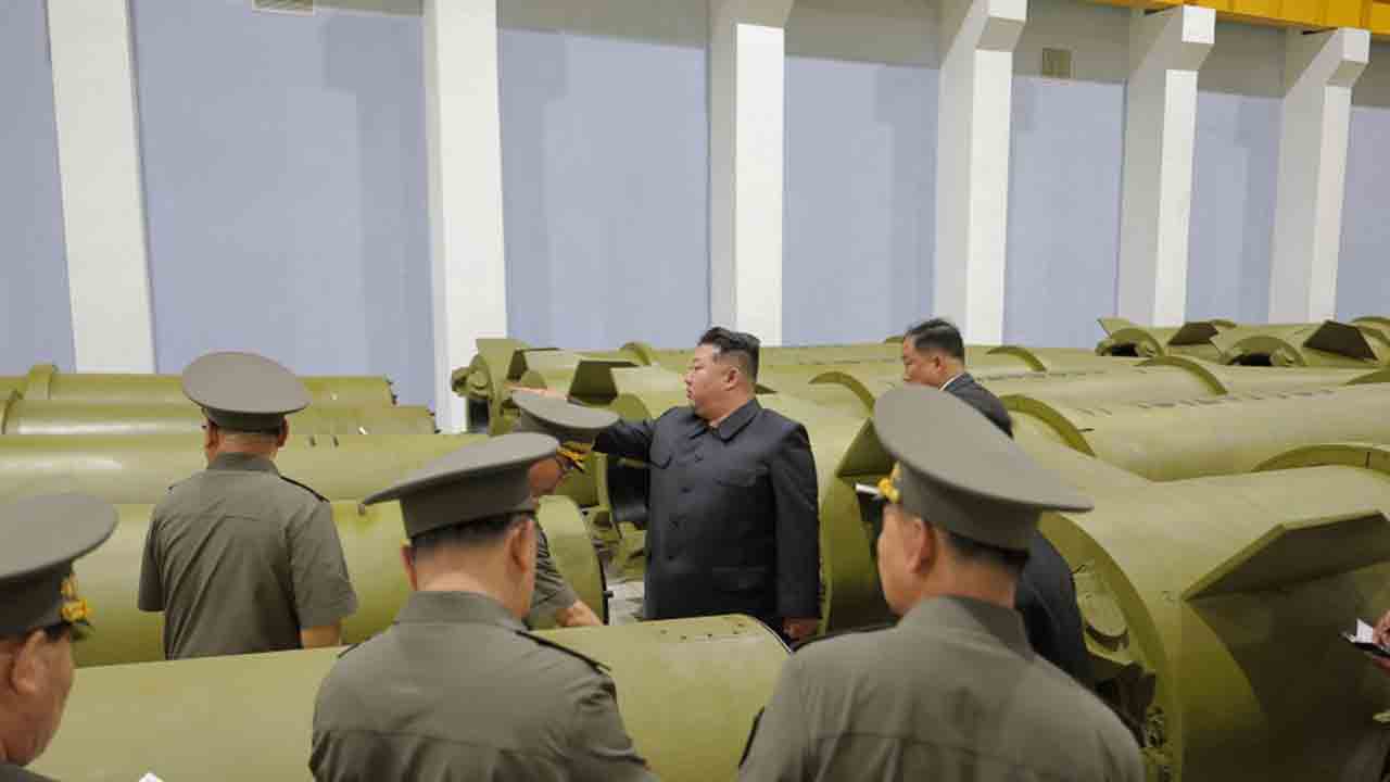 Kim Jong-un orders 2.5-fold increase in missile production in North Korea. Source and images: KCNA