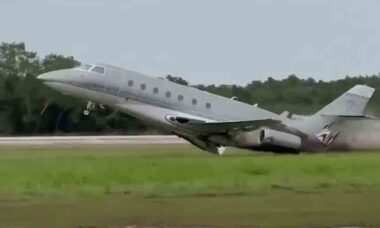 Avião que iria buscar Yadier Molina sofre acidente fatal na República Dominicana. Foto: Reprodução X @aviationbrk
