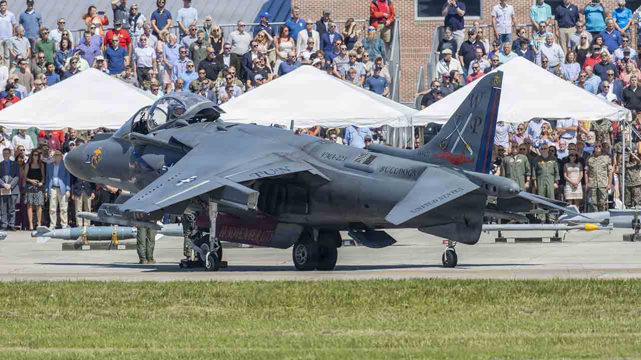 AV-8B Harrier II do Corpo de Fuzileiros Navais em Cherry Point. Foto: Lance Cpl. Bryan Giraldo